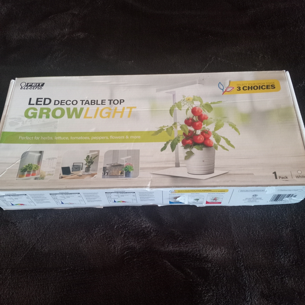 LED Deco Table Top Grow Light - White